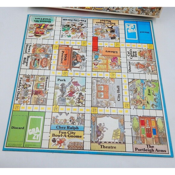 Parker Brothers Fun City Board Game Vintage 1987 COMPLETE Jack Davis Artwork - Picture 4 of 5